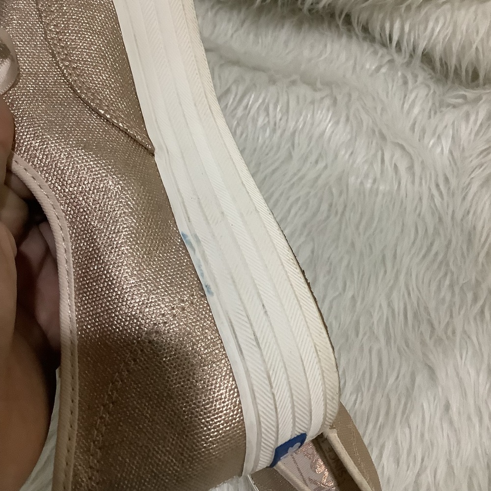 Keds women’s metallic gold lace up elegant summer shoes size 10 - Picture 10 of 13